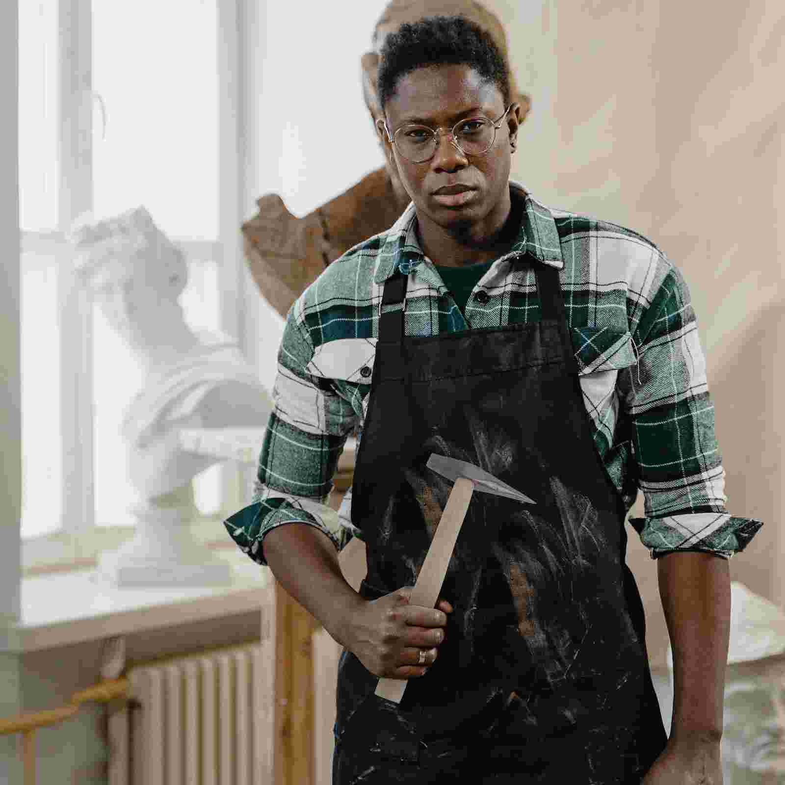 1pc Wood Handle Hammer Welding Hammer Slag Hammer Outdoor Disassembly Tool