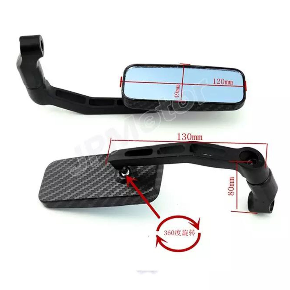 Specchietti retrovisori laterali universali per moto 8mm 10mm Specchietto convesso laterale posteriore ATV per Harley Honda Yamaha Suzuki Kawasaki