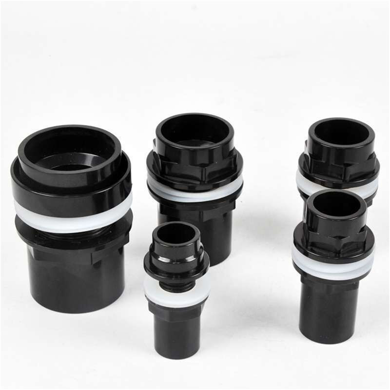 20/25/32/40/50Mm Black Aquarium Connector Pvc Waterdicht Pijp Butt Aquarium Straight fitting Joint Aquarium Gereedschap Accessoire