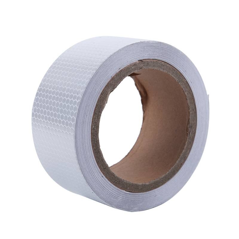 10m x 5cm Safety Warning Tape Reflective Tape Self adhesive Tape Reflective Strip Traffic reflective stickers color of white: Default Title
