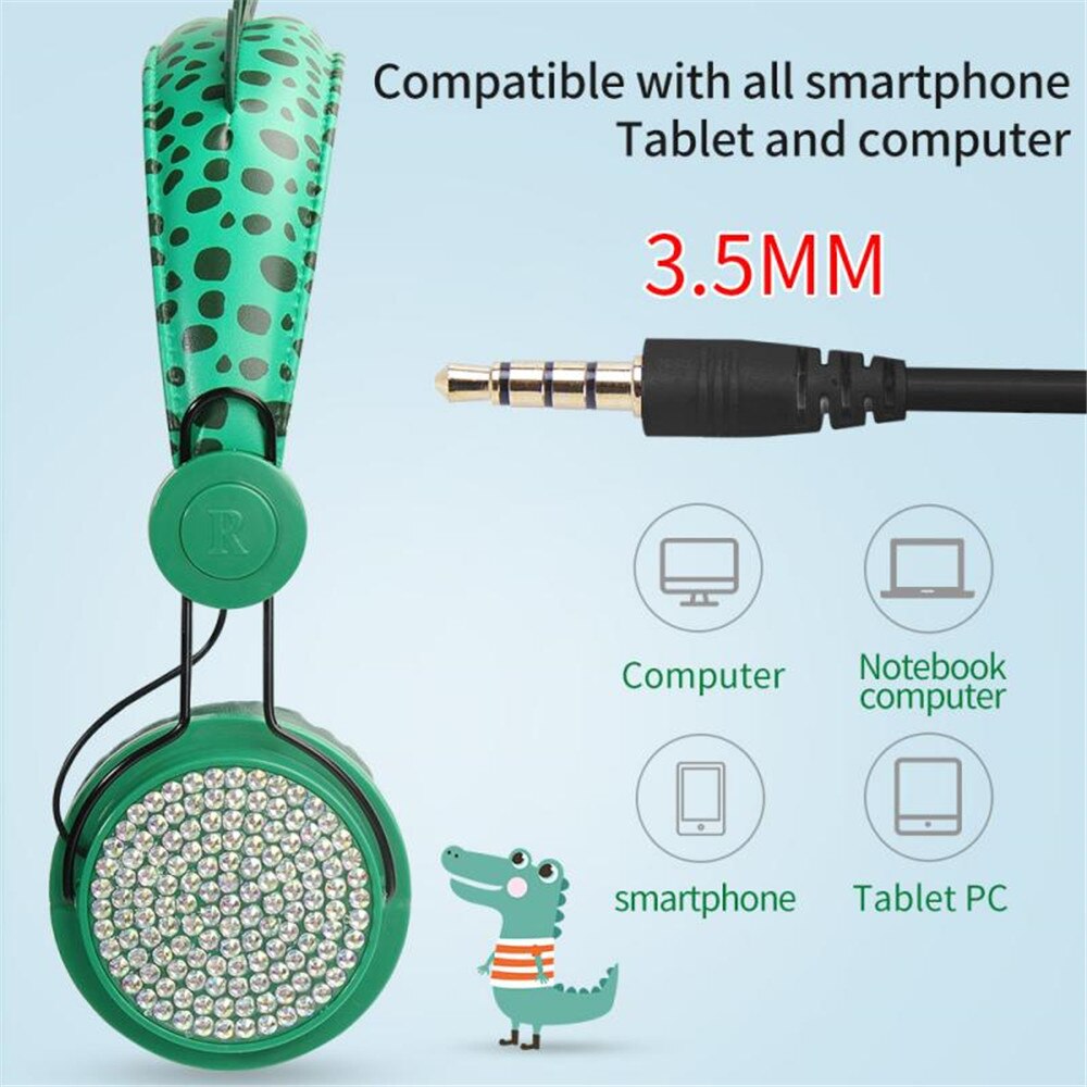 Casque pour enfants avec micro stéréo musique filaire écouteurs mignon fille enfants Gamer casque pour Smartphone PC MP3 tablette