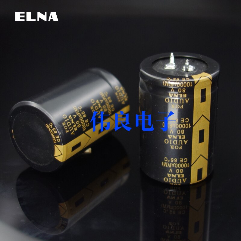 2pcs 10000UF 80V ELNA capacitor FOR AUDIO audio filter capacitor original authentic 35*50mm