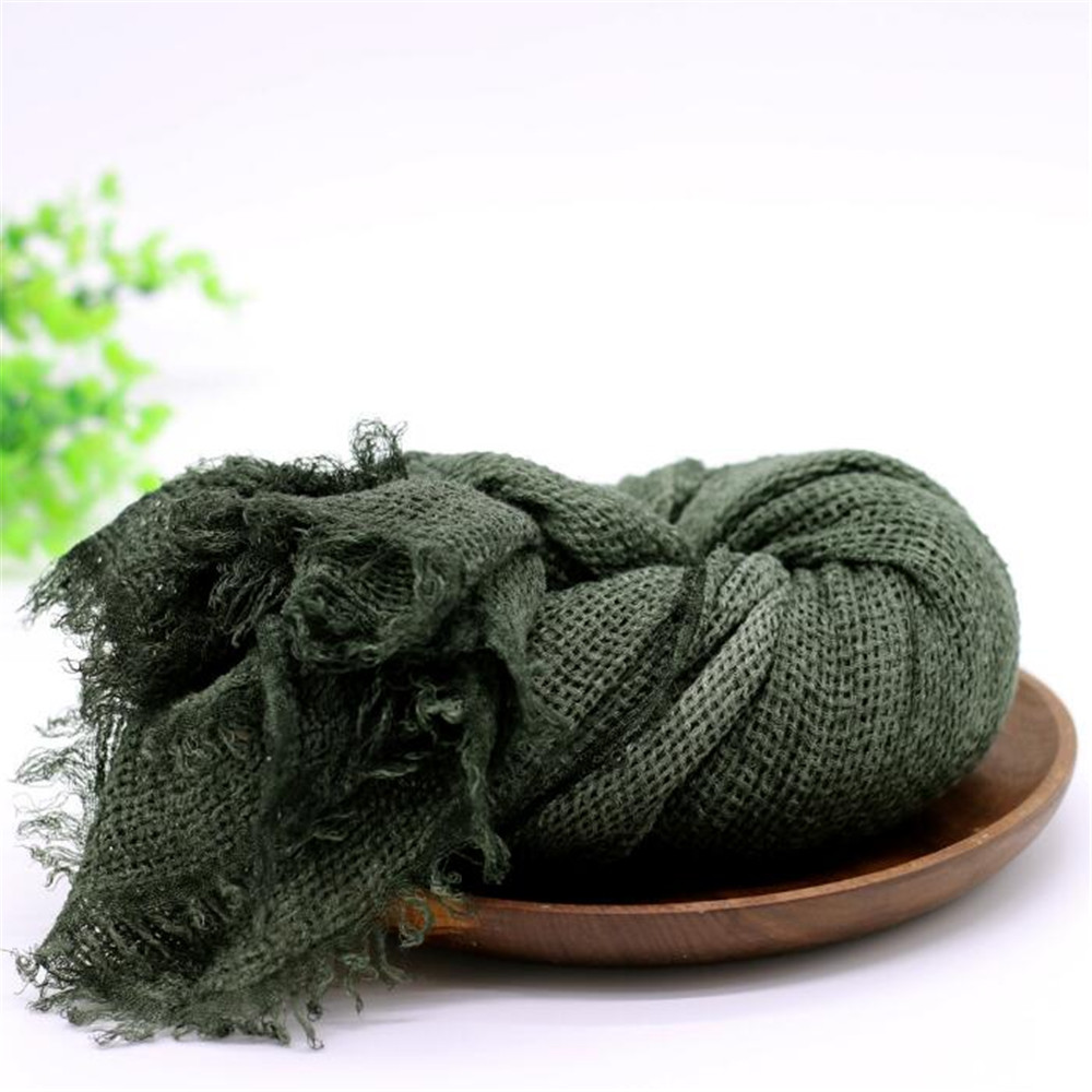 Ylsteed 90 Cm * 200 Cm Baby Fotografie Props Zachte Stretch Pasgeboren Rooster Wraps Zuigeling Schieten Achtergrond Cocoon Wrap Achtergronden: green