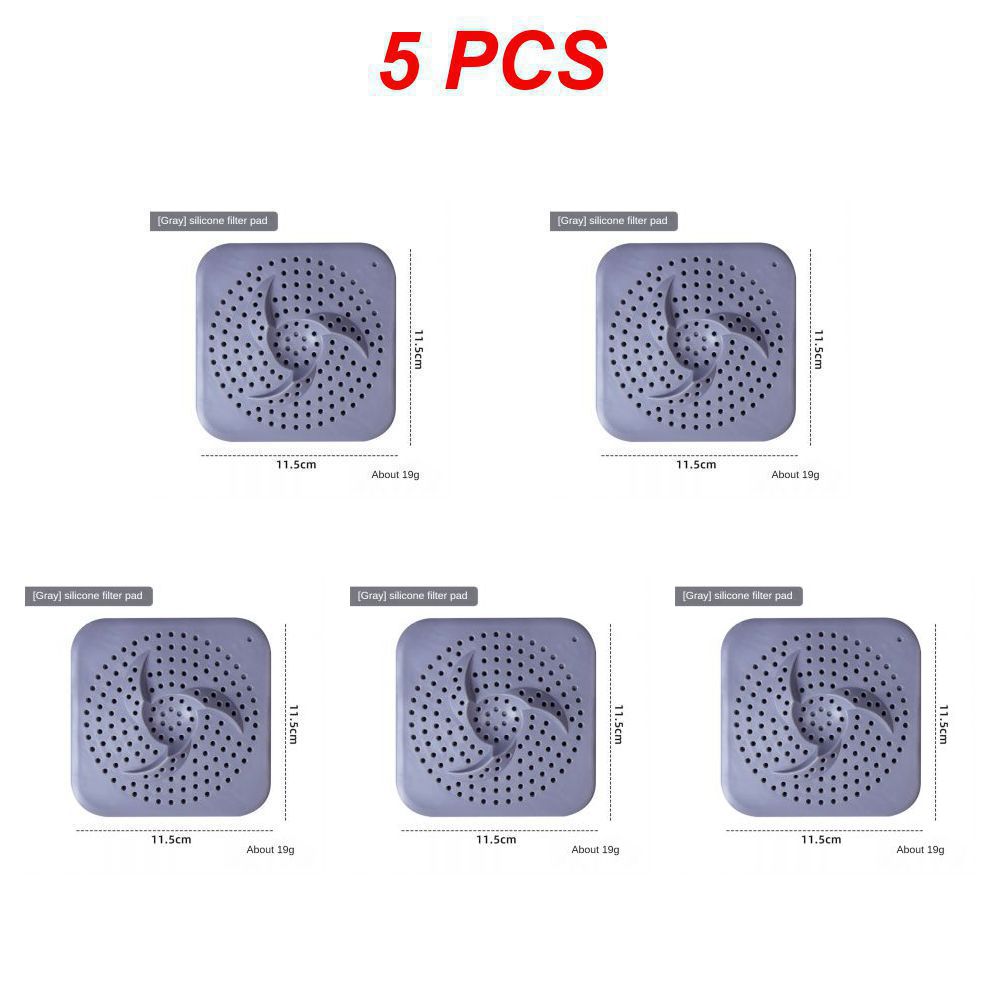 Bathroom Drain Hair Catcher Bath Stopper Plug Sink Strainer Filter Shower Smell Proof Shower Floor Siphon Drain Cover Kitchen: Navy Blue