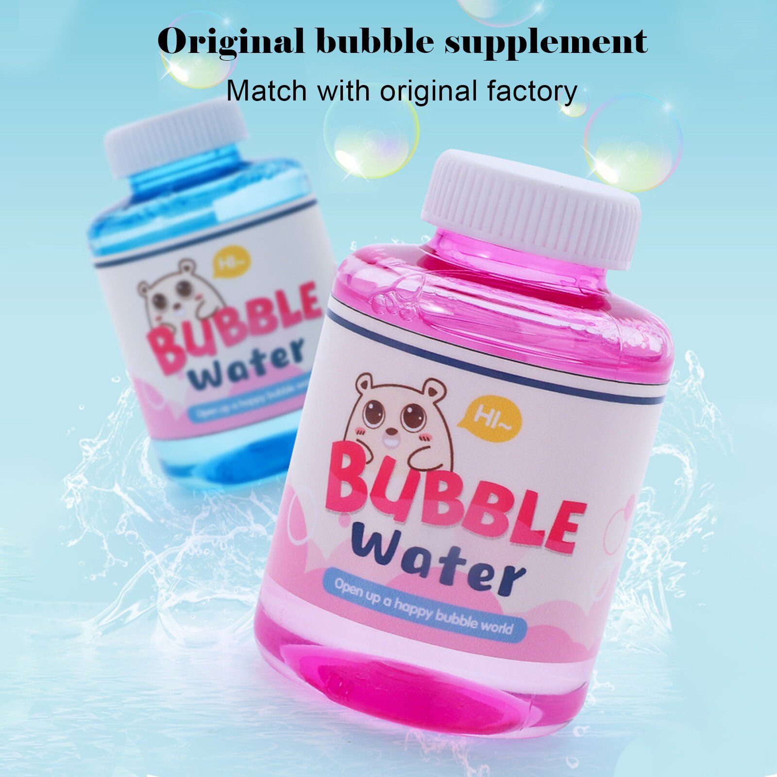 Juguetes para niños de 75ml, soplador automático de máquina de burbujas para , juguete al aire libre de verano para chico, secador de pelo, burbujas