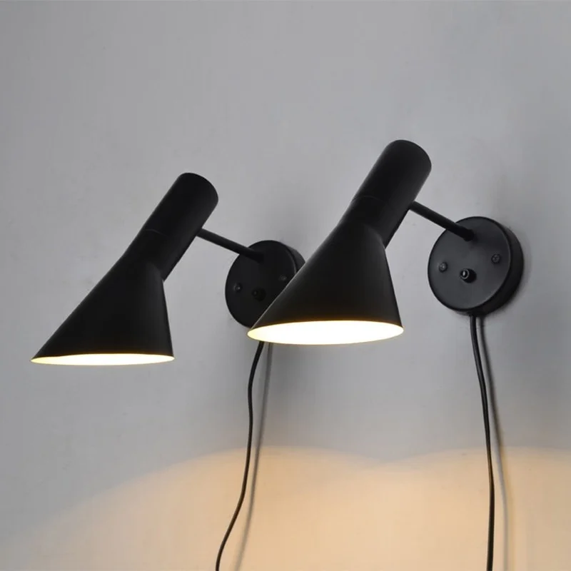 Nordiske designere jern aj led væglampe stue soveværelse moderne sengelampe indendørs belysning væglampe