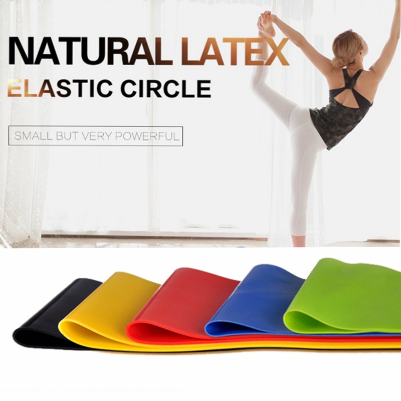 5PCS Gym Resistance Bands Yoga Band Fitness Exercise Training Hip Tension Band Leg Squat Dance Elastic Loop Stretch Band