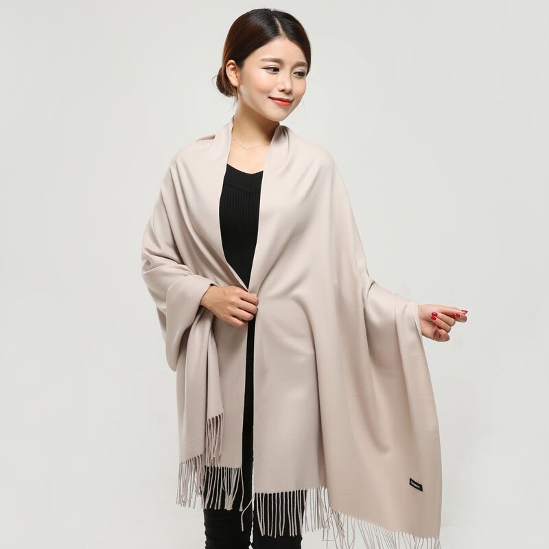 GFM® Dames kasjmier-textuur Pashmina stijl sjaal sjaals voor herfst
