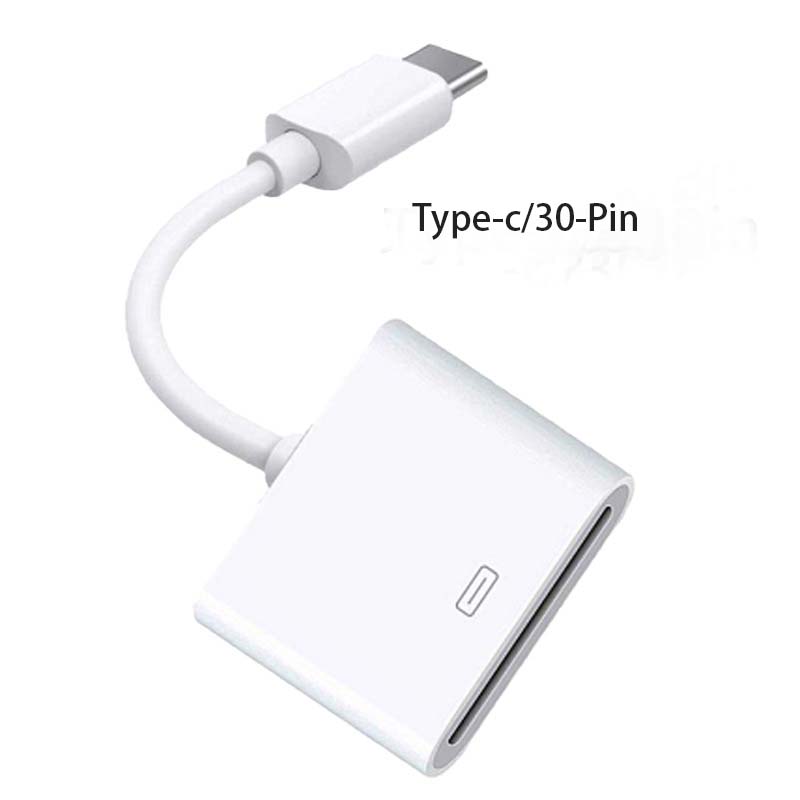 Lämplig för apple 4- till typ-c gränssnittsadapter, apple 30- pin till typ-c adapter, apple laddningskabel