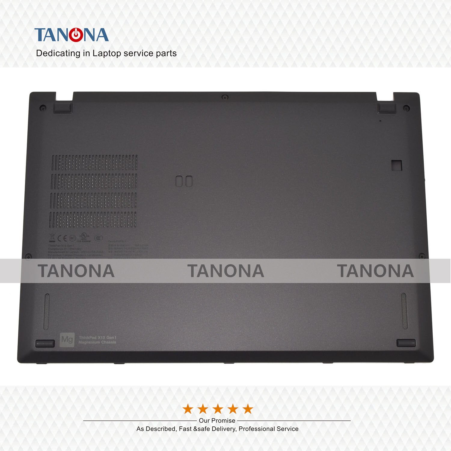 Original 5CB0S95426 AM1L6000300 Black For Lenovo Thinkpad X13 Laptop Lower Case Bottom Base Cover housing Cabinet D Shell