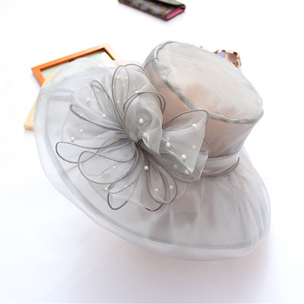 Sombrero Vintage para mujer, sombrero para , boda, novia, vacaciones, gorros para citas, para chicas y amigas: gray