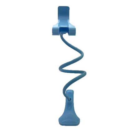 Soporte para teléfono móvil con Clip 360, Base de escritorio Flexible y portátil, 75cm: Light Blue