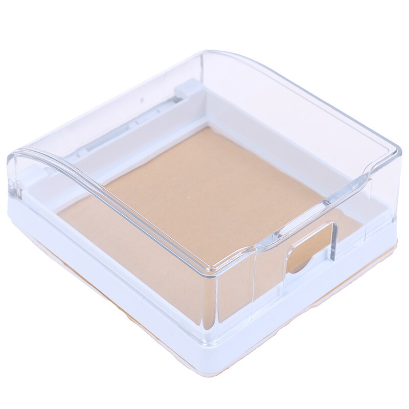 Waterproof Plastic Wall Switch Cover Box Wall Light Panel Socket Doorbell Flip Cap Cover Clear Bathroom Kitchen Acc