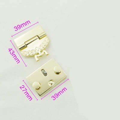 1Pcs Tas Sluiting Lock Voor Diy Handtas Tas Accessoires Handtas Snap Sluiting Case Gespen Onderdelen Hardware Tool: 3