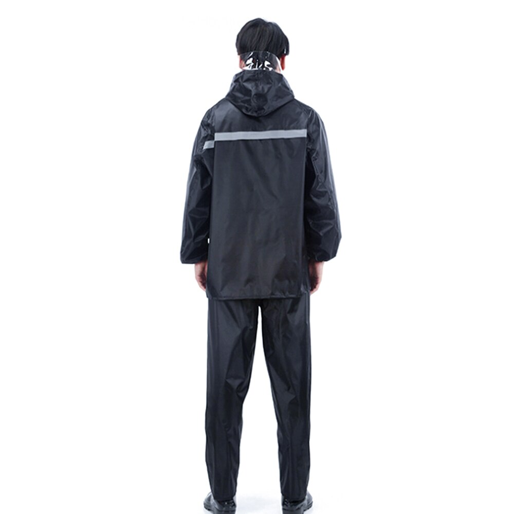 Manteau imperméable réfléchissant de moto | Vêtements universels de pluie pour moto de nuit, vélo à capuche, coupe-vent, combinaison de randonnée, vélo d'extérieur