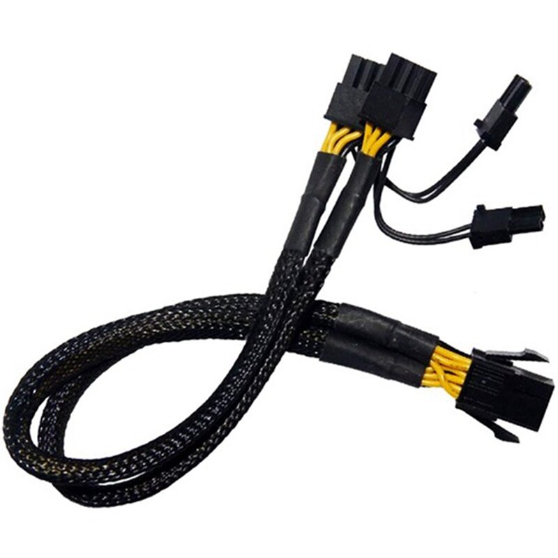 PCI-E 6 Pin to Dual 8 Pin (6+2) Graphics Card PCI Express Power Adapter GPU VGA Y-Splitter Extension Mining Cable