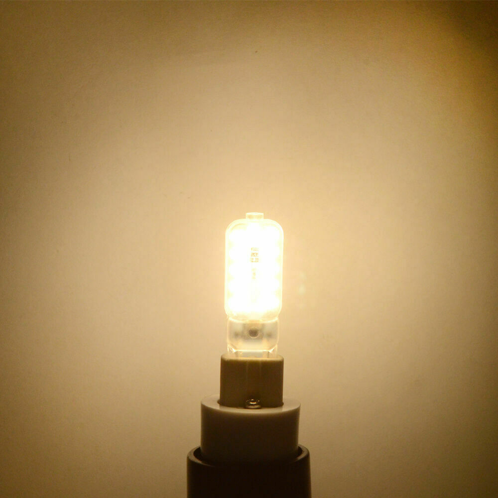 10 Uds. Bombillas LED G9 regulables luces 220V 110V focos 2835SMD Bombilla 3W 5W 7W reemplazar 30W 40W lámparas halógenas para el hogar dormitorio: YELLOW / Color blanco cálido / 32 W / 2 unidades