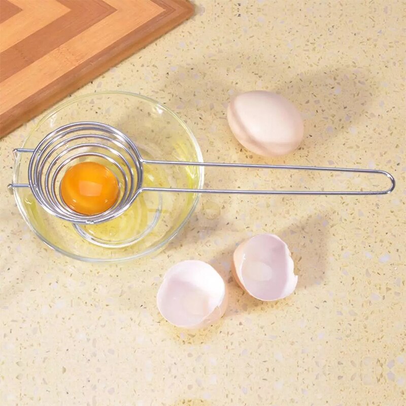 Stainless Steel Egg Yolk And Egg White Separator Non-Magnetic Egg Yolk And Egg White Separator Kitchen Tool Egg Separator