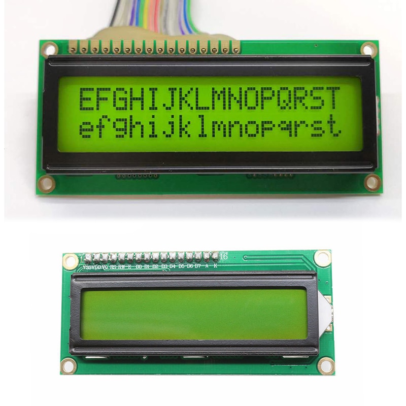 Lcd Printplaat Module Groen Scherm 2 Lijnen X 16 Karakter Lcd Display Module Dc 5V Backlight Display Voor test Apparatuur