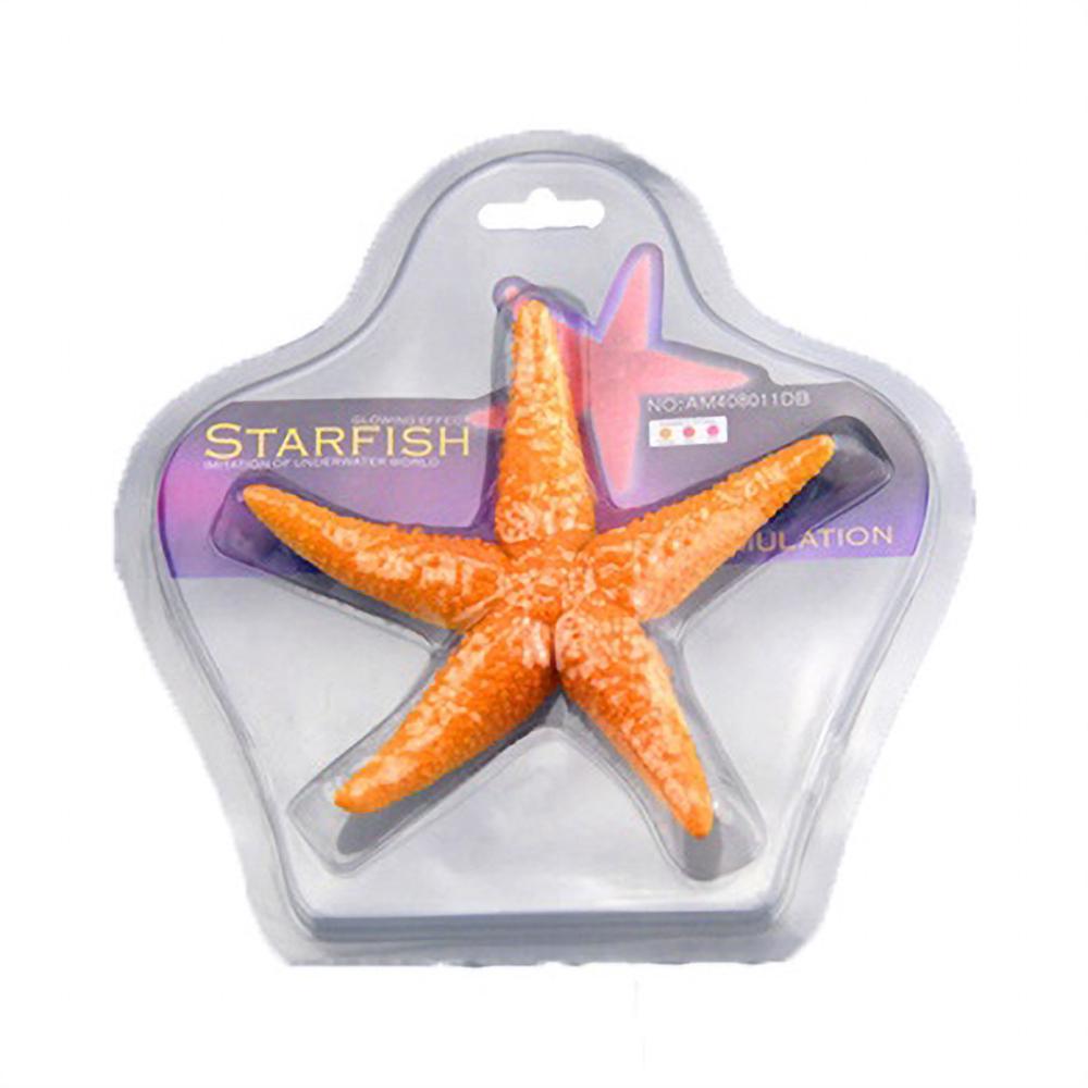 Starfish Mediterranean Style Eco-friendly Plastic Beach Coastal Simulation Starfish DIY Craft Ornament Home Fish Tank Decoration
