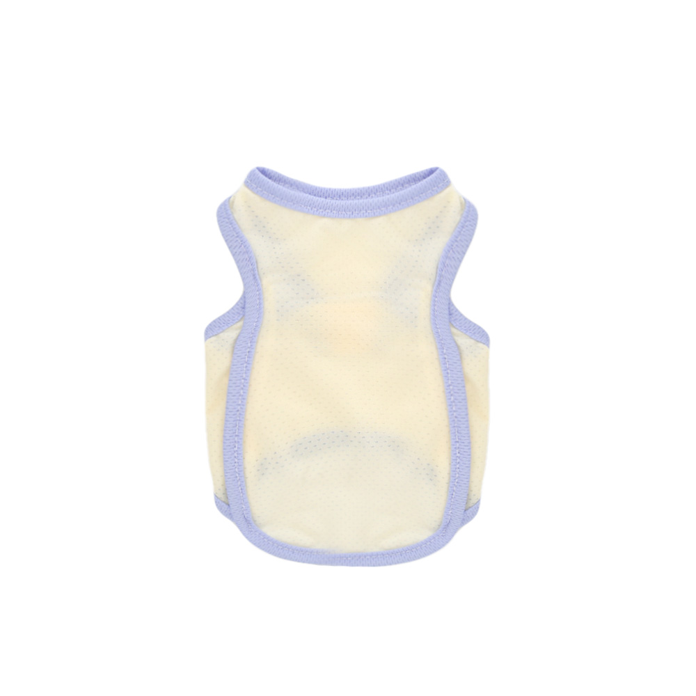 Dog Cool Summer Vest Cool Clothes Breathable Cooling Pet Ice Silk Solid Color Vest Cat and Dog Universal: M / Yellow