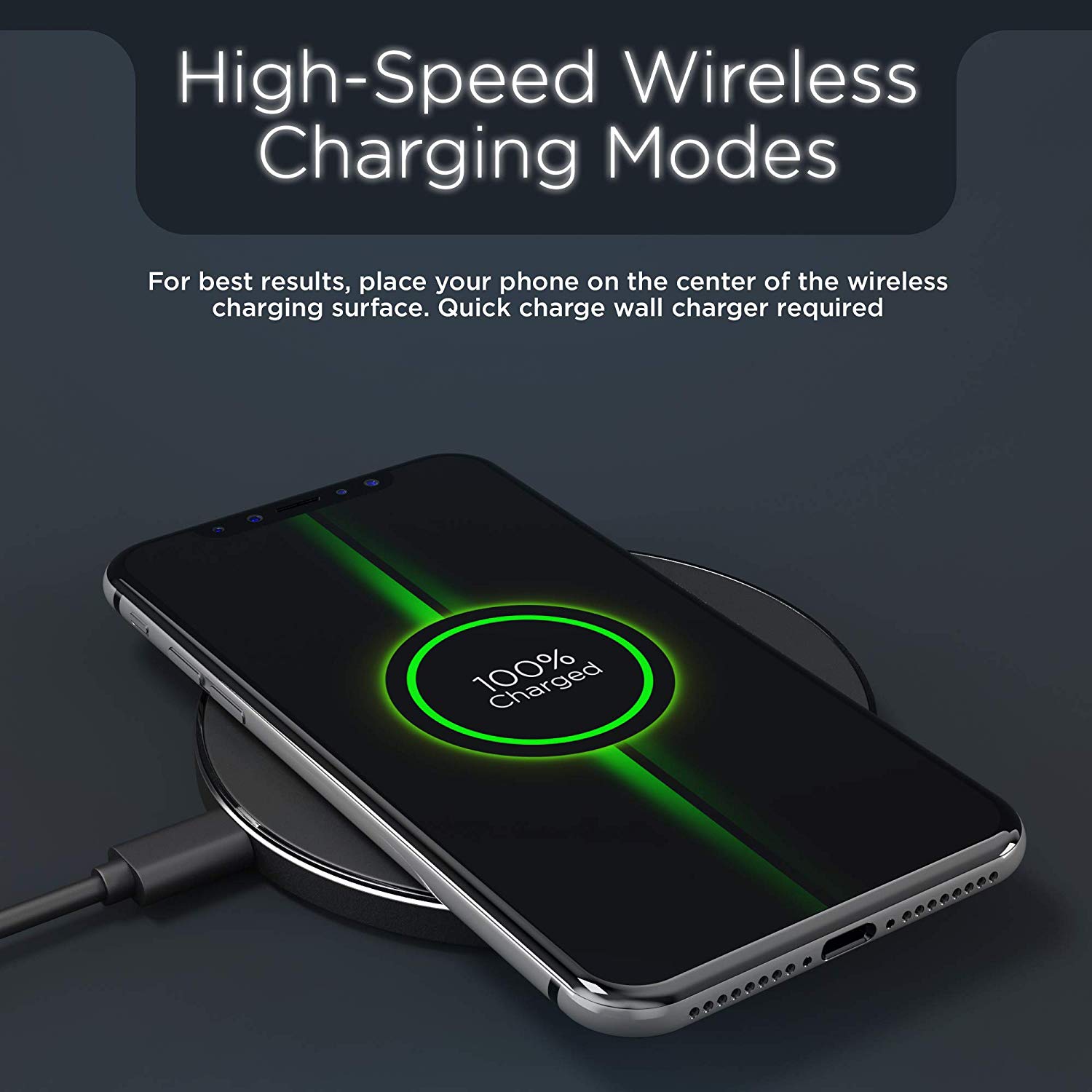Caricabatterie Wireless Powerwave Pad 10W Max per iPhone Xs Max XR XS X 8 Plus 10W ricarica rapida per Ulefone power 5 5s Armor X 6