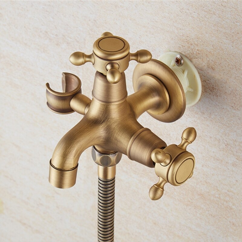 Antique Waterfall Bathtub Faucet Wall Mount Waterfall Cold Water Mixer Tap Bath Shower Faucet Tap Robinet Baignoire