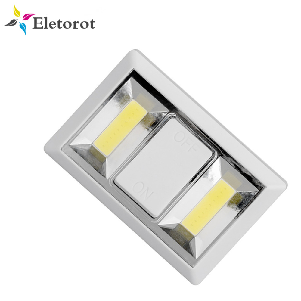 magnetisch Ultra Helle Mini Kolben LED Zauberstab Lichtschalter Nachtlicht Lampe Schnurlose Batteriebetriebene für Garage Schrank Schlafzimmer