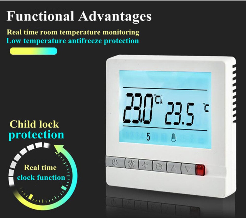 Floor Heating Thermostats Remote Controller Temperature Smart Controller Wifi Tuya App Weekly Programmable Room Thermostat