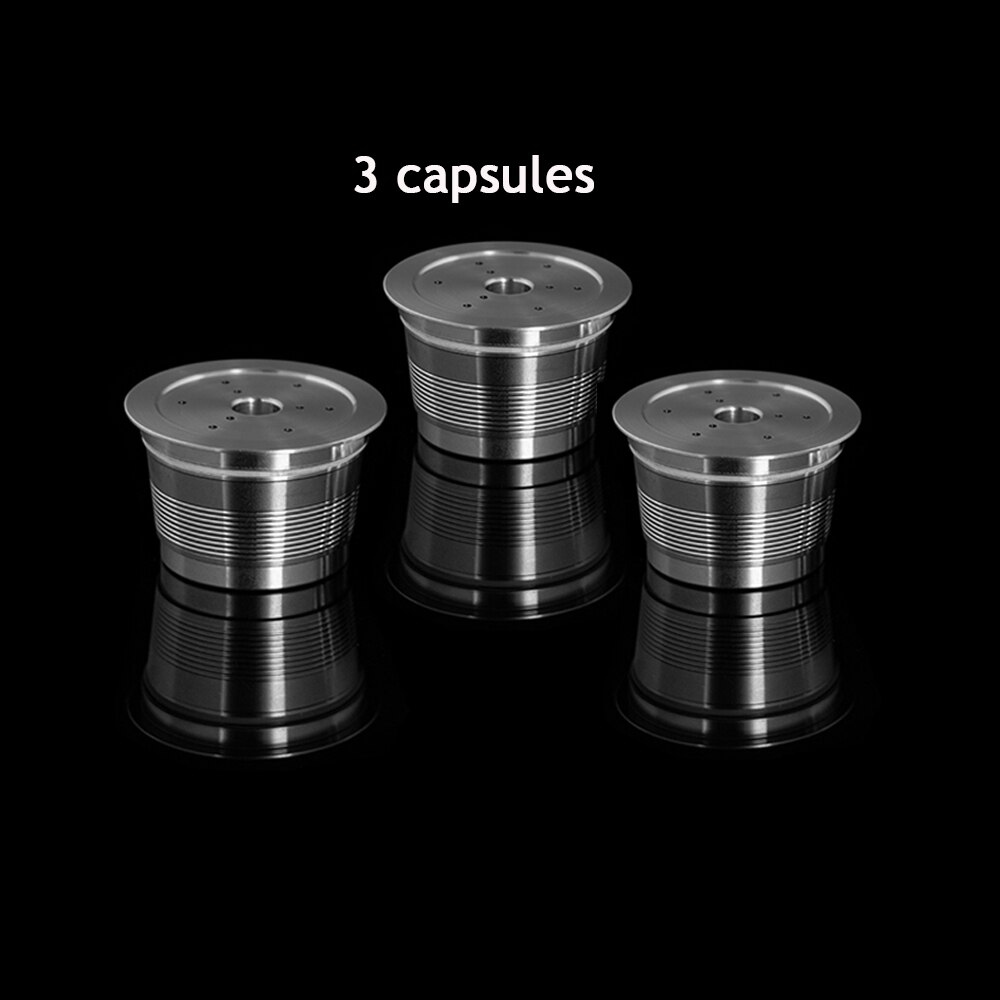Edelstahl Caffitaly Kaffee Wiederverwendbare Kapsel Wacaco Minipresso CA Hersteller Nachfüllbare Kaffee Filter Für Tchibo Cafissimo ALDI: 3 Stck Kapsel