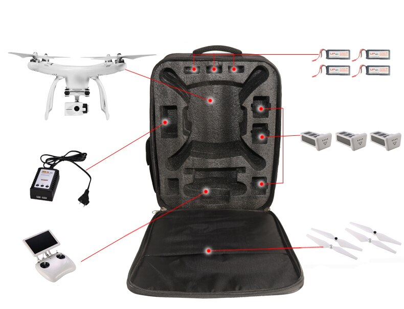 Rygsæk taske kamera rc droner taske vandtæt til upair en rc quadcopter til rc kamera drone tilbehør