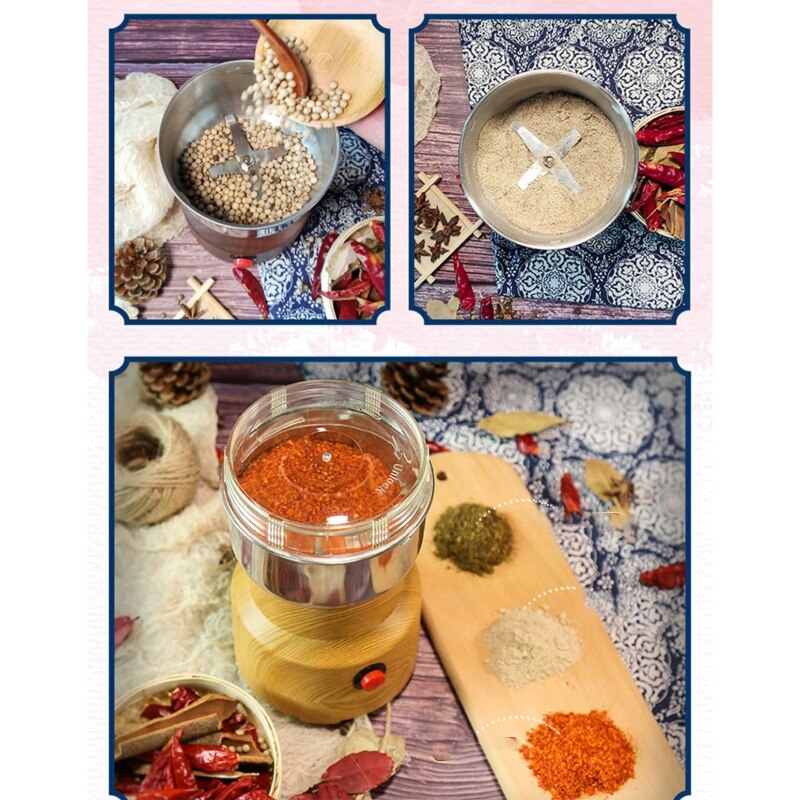 Multifunction Smash Machine Electric Grain Food Mill Grinder Ultra Fine Dry Grinder Grinding for Coffee Beans Spice Nut