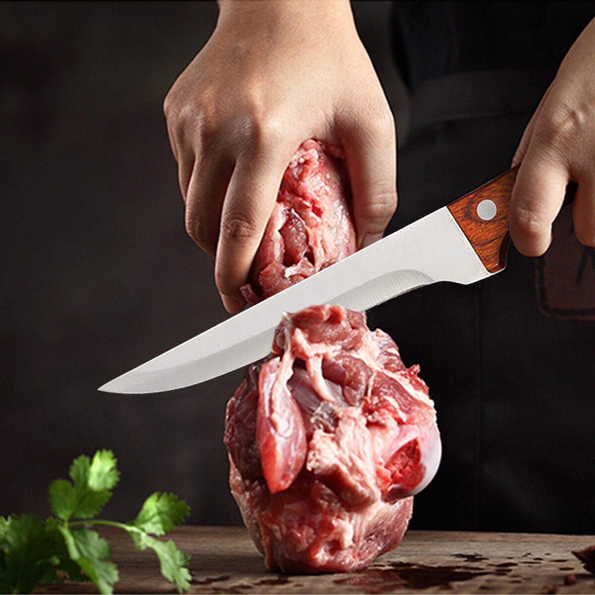 Stainless Steel Slaughter Multipurpose Knife Slicing Boning Meat Cleaver Scimitar Outdoor Fishing Knife Cutting Kitchen Knives