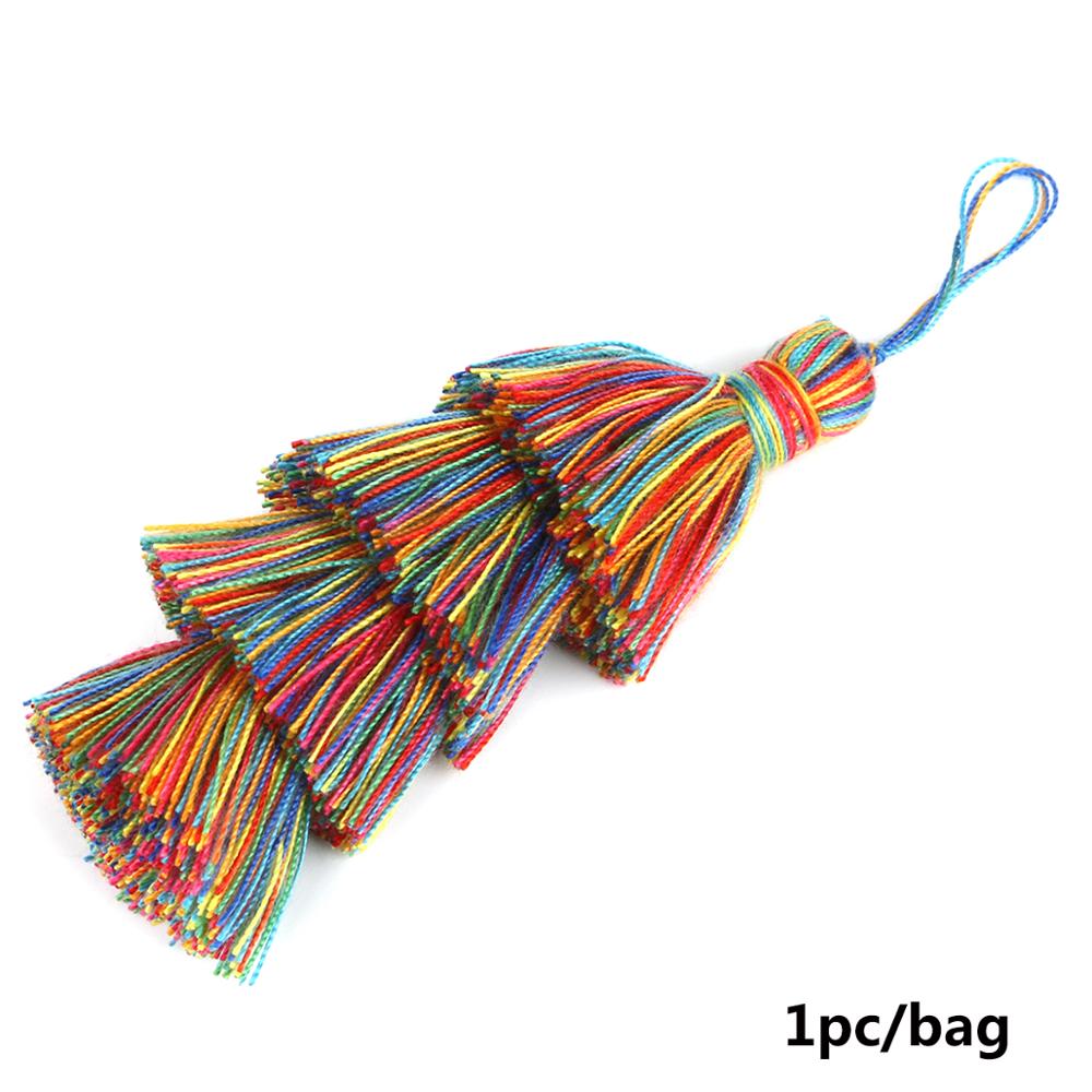 Pampilles en Poly coton 4 couches | Pour décoration de mariage, sac de vêtement accessoire rideaux de couture, pendentifs pampilles à la pour bricolage: Mix Color