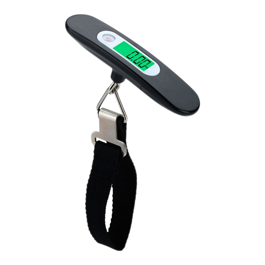 Kalakoukku riippuvaaka 50kg/110lb digitaalinen elektroninen matkatavaravaaka kannettava matkalaukku vaaka käsitelty matkalaukun painotus: 50 kg 10g satunnaista väriä