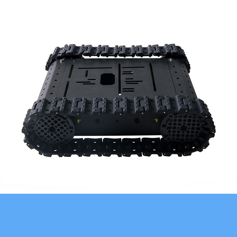 TC200 4WD Metall Smart Crawler Tank Chassis mit 4 stücke TT Motoren und Kunststoff Räder Gummi Track DIY Spielzeug für arduino Bildung