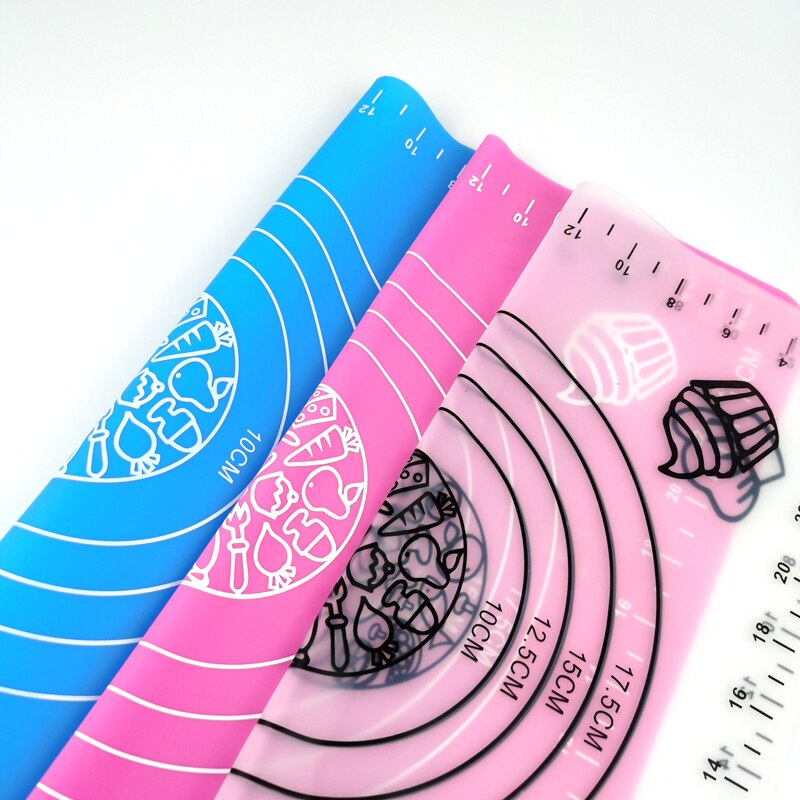 Silicone Baking Mat Thickening Flour Rolling Scale Mat Kneading Dough Pad Baking Pastry Rolling Mat Bakeware Liners