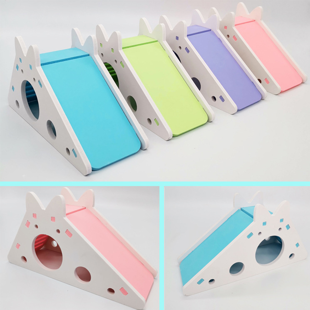 Hamster assemblé cochon d'inde ours doré jouet coulissant, Hamster drôle respirant maison nid Chinchillas accessoires Hamster