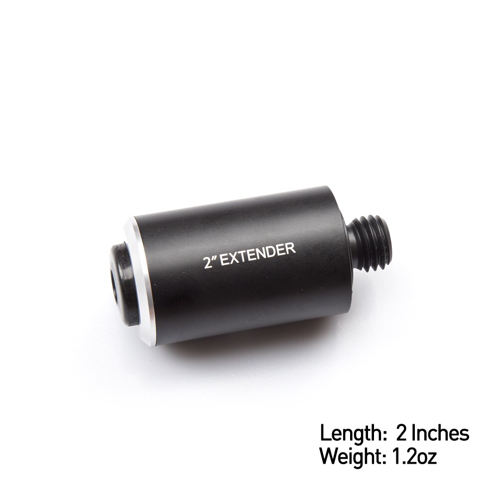 Billiard Extension 1.2oz 2 Inches Pool Cue Extension Billiard Stick Extended Black 8 Nine Ball Ultralight for Mezz