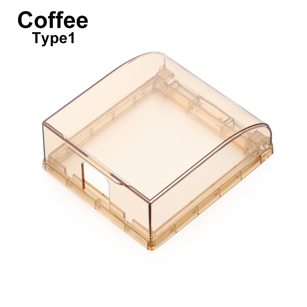 86 Type Self-Adhesive Wall Socket Waterproof Box Electric Plug Cover Bathroom Wall Switch Protection Cover Socket Box: C1