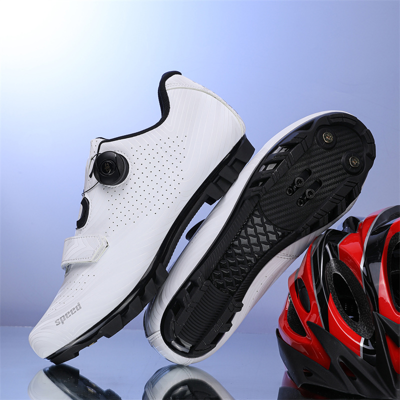 Fietsen Sneakers Ademende MTB Schoenen Mannen Vrouwen Trail Mountainbike Rijschoenen Sport Racefiets Schoenen Spd Pedaal Cyclus Schoenen: Ivoor / 36