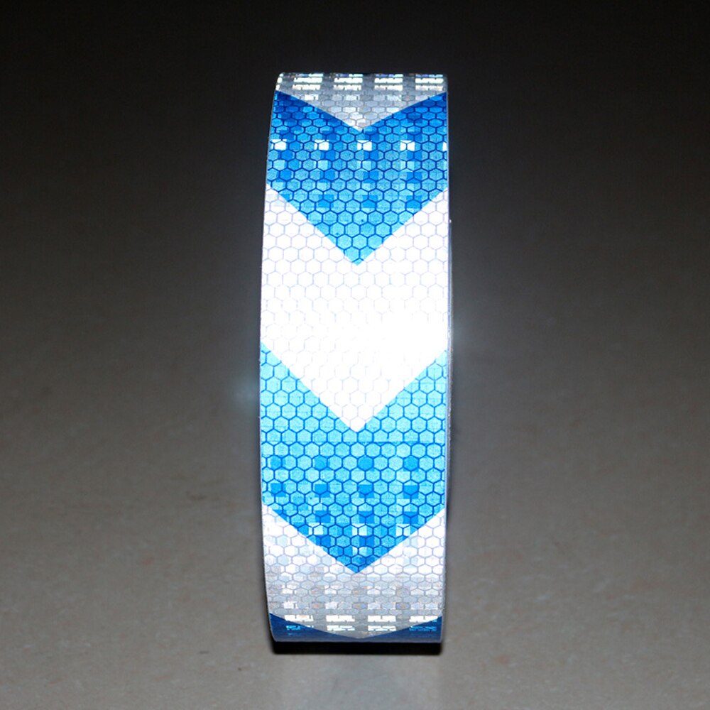 2"*164' white with blue arrows Reflective Warning Conspicuity Tape Film Sticker truck conspicuity strips Reflective Material
