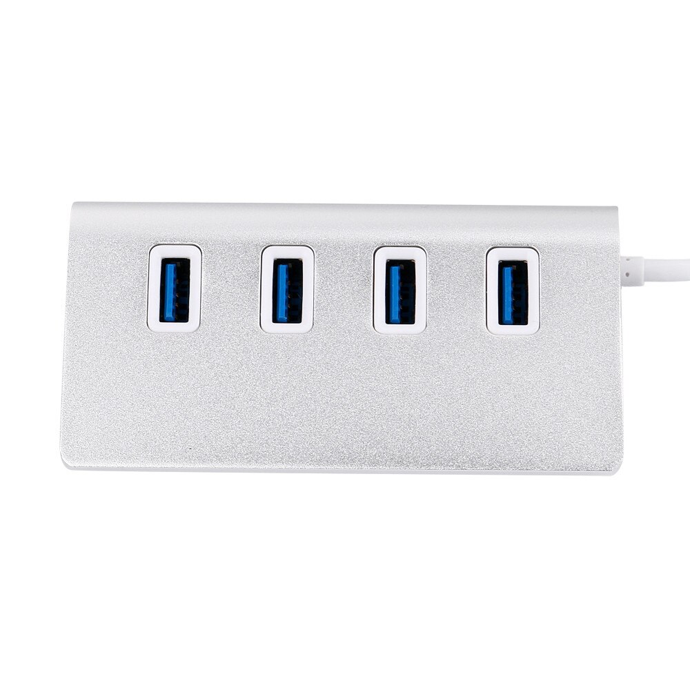 USB 3,0 4-Port Multi HUB Splitter Aluminium Adapter High Speed Für PC Laptop Mac # T2