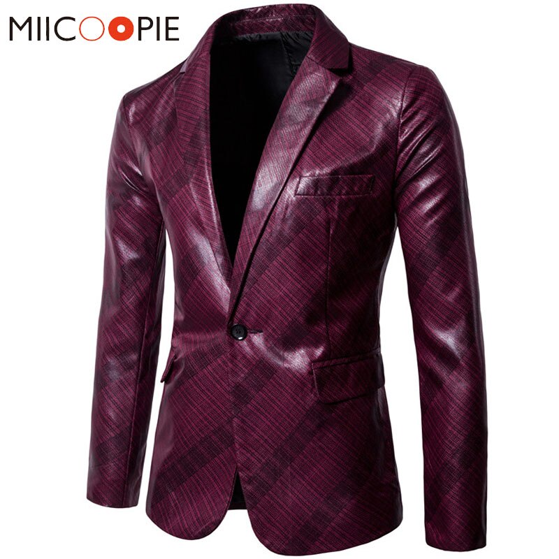 Blazer heren casual schuine streep bedrukte glanzende blazer masculino heren klassiek bruidsjonkers trouwpakken feestjas 3xl