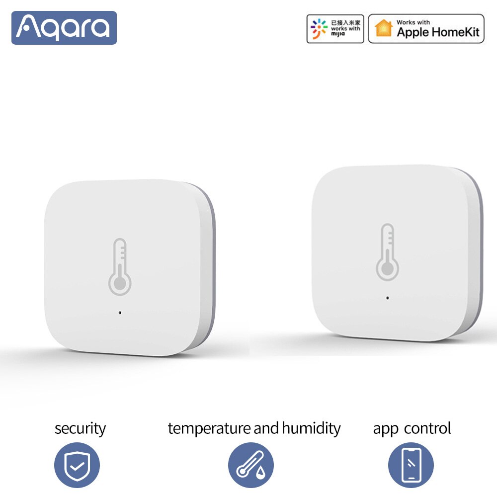 Aqara Temperature Sensor Smart Thermometer Air Pressure Humidity Environment Sensor Remote Control Zigbee For Xiaomi Mihome: 2PSC