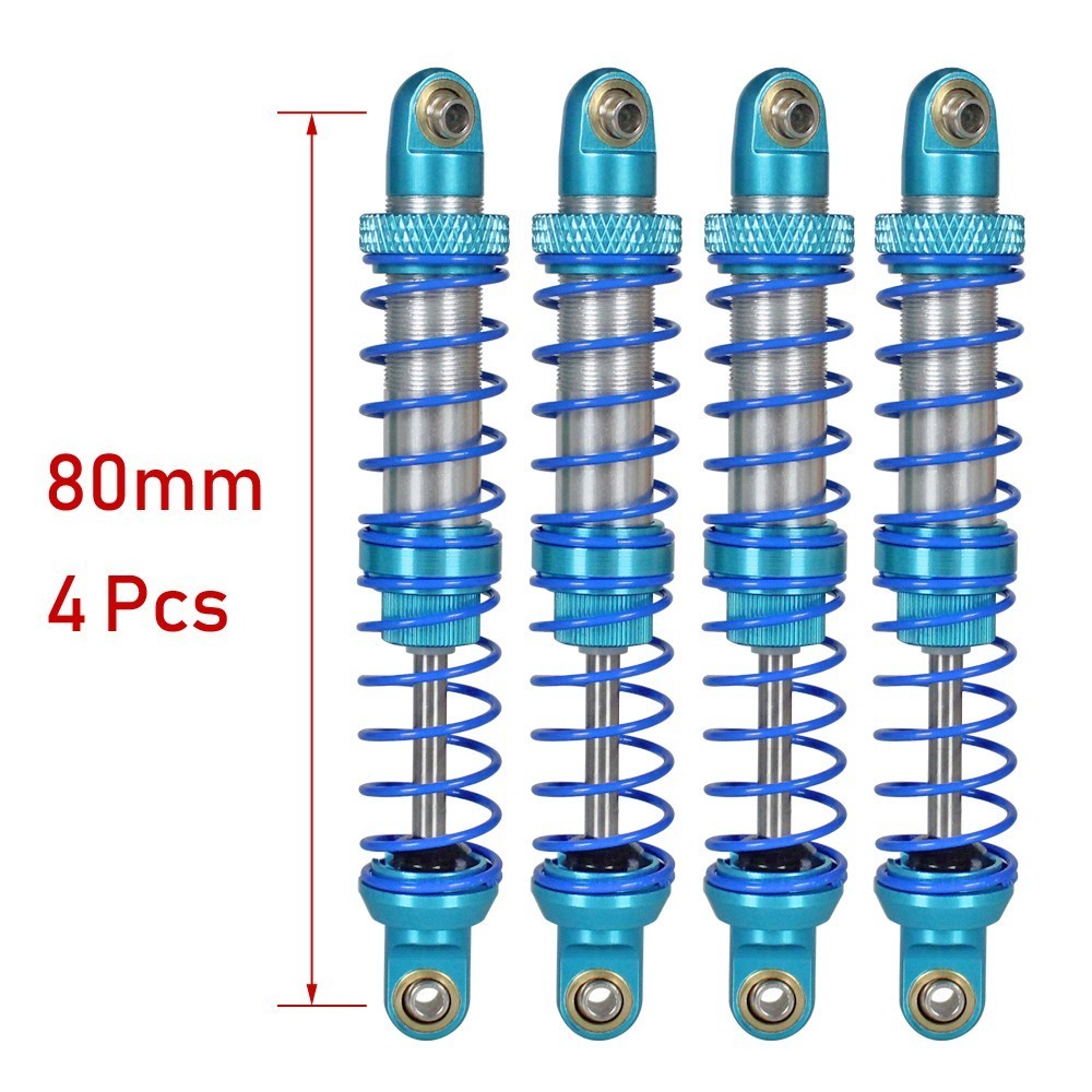 Öl Einstellbare 80mm 90mm 100mm 110mm 120mm Metall Stoßdämpfer Dämpfer Für 1/10 Rc Auto teile Lkw Crawler Axial Scx10 Trx4 D90: 80mm 4pcs