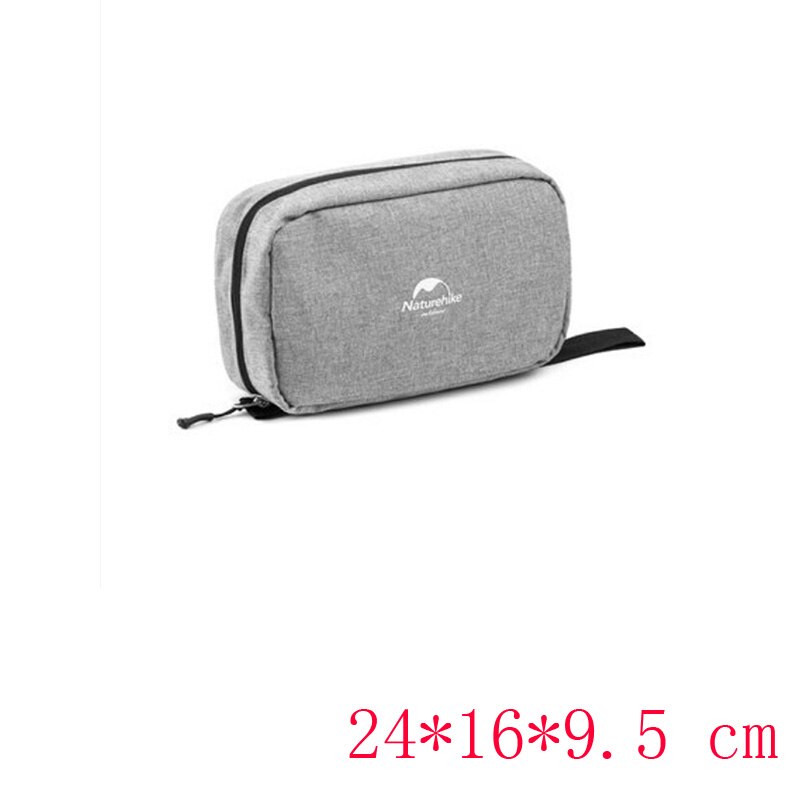 Naturehike Multifunctional Waterproof Traveling Toiletry Bag Cosmetic Bag Portable Bag Dry And Wet Separation NH18X030-B: M-Gray