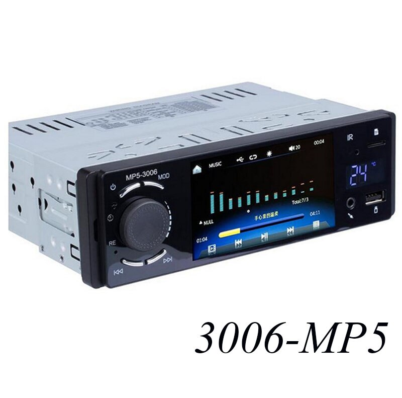 Bluetooth Autoradio USB TF Temperature Display Car Multimedia Player 3006 FM Radio 1 Din