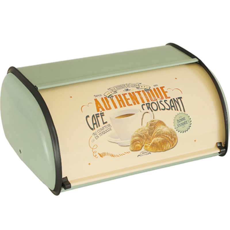 Brotkasten aus Metall mit Deckel, Behälter für die Küche, Aufbewahrungsbehälter für die Küche zu Hause, mit Rolldeckel, Lebensmittelbehälter, Heimküchen-Organizer