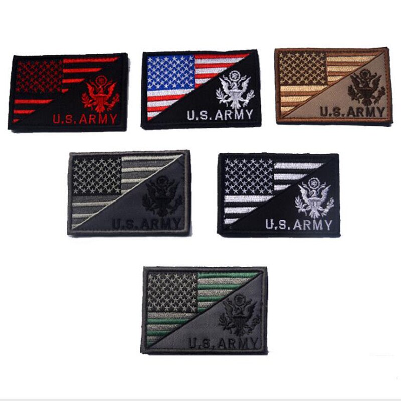 3D Stereo Patch Tactiek Moraal Borduren Badge Kleding Amerikaanse Vlag Geborduurd Kostuum Jeans Decoratieve Toepassing Hoofdstuk